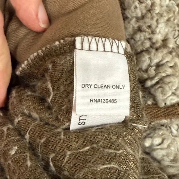 Southern Shirt Co XXL Sherpa Quarter Zip Pullover Fleece Taupe Gray Cozy Winter - Picture 9 of 11